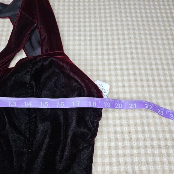 Scott McClintock Gradient Velvet Halter Black Gold Metallic Formal Evening Dress - Picture 13 of 16